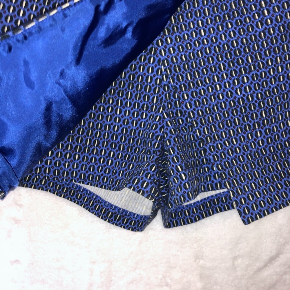 Topshop Geo Tile Print Skort Hemline Notch Sz 12 - Picture 4 of 8